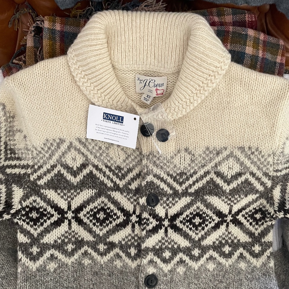J Crew Fair Isle Chore Jacket XS